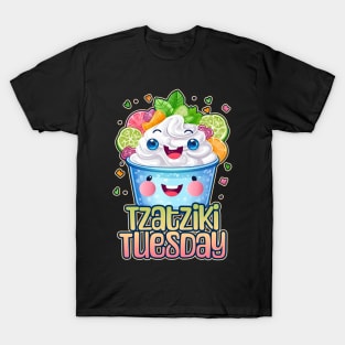 Tzatziki Tuesday Foodie Design T-Shirt